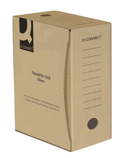 Q-Connect, Pudło archiwizacyjne karto A4/150 mm, Szary Q-CONNECT