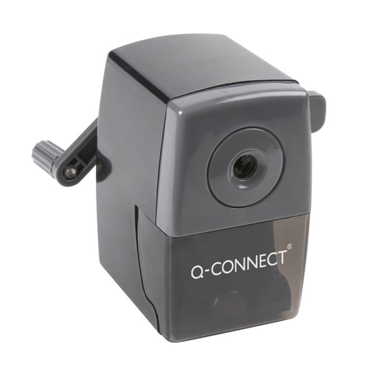 Q-Connect, Temperówka na korbkę, z uchwytem, ręczna, czarna Q-CONNECT