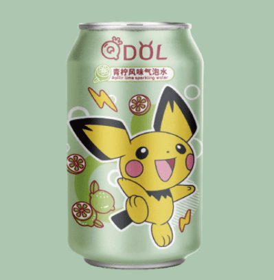 Qdol Pokemon Sparkling Water Pichu - Kaffir Lime 330Ml Hangzhou Qiandao Lake Beer