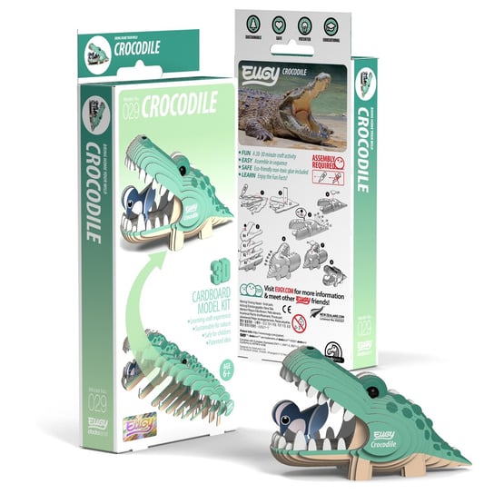 Qelements, Układanka 3D Krokodyl Eugy Eko Qelements
