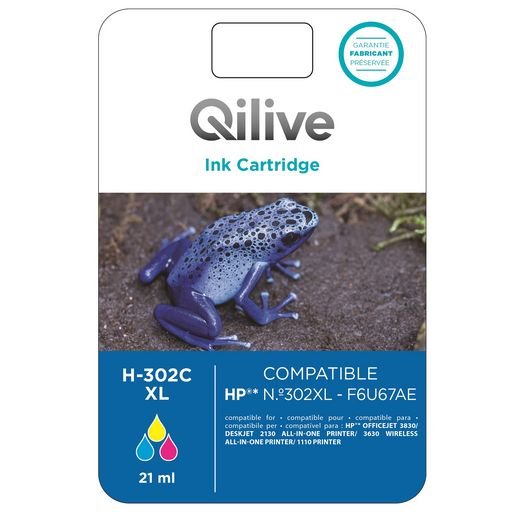 QILIVE kolorowy wkład atramentowy HP 302C XL Qilive