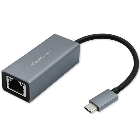 Qoltec Adapter USB-C na RJ45 Ethernet | 1000Mb/s | Aluminiowa obudowa Qoltec