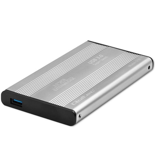 Qoltec Aluminiowa Obudowa kieszeń do dysków HDD SSD 2.5" SATA3 USB 3.0 Srebrny Qoltec