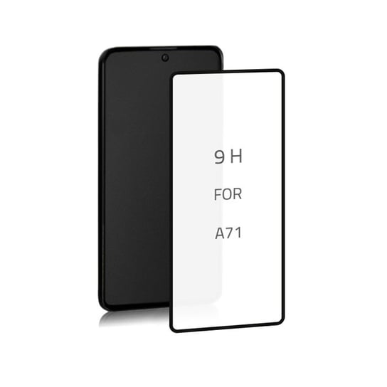 Qoltec Hartowane szkło ochronne PREMIUM do Samsung Galaxy A71 | 6D | Czarne | Pełne Qoltec