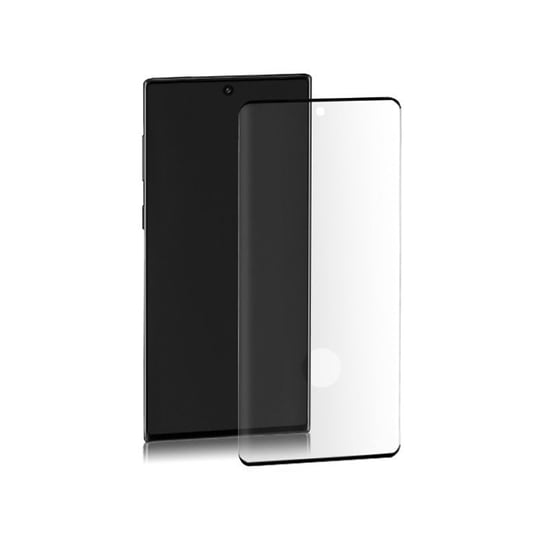 Qoltec Hartowane szkło ochronne PREMIUM do Samsung Galaxy Note 10+ | 3D | Czarne | Pełne Qoltec