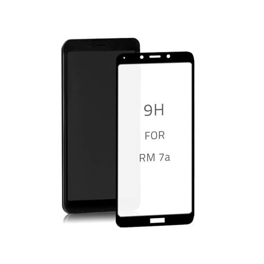 Qoltec Hartowane szkło ochronne PREMIUM do Xiaomi Redmi 7A | 9D | Czarne | Pełne Qoltec