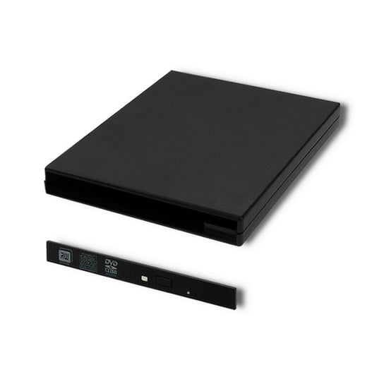 Qoltec Obudowa/kieszeń na napęd optyczny CD/DVD SATA USB 2.0 9.5mm Qoltec