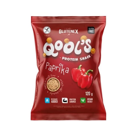Qool`s snacki proteinowe - papryka 120g Glutenex GLUTENEX