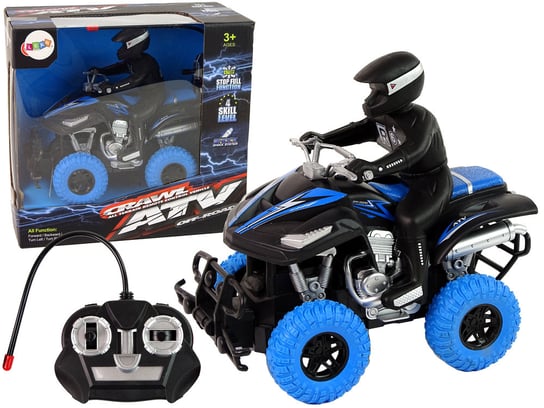 Quad Zdalnie Sterowany Niebieski 27 Mhz 1:18 Na Baterie Lean Toys