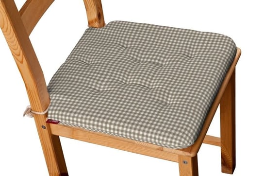 Quadro Siedzisko Olek na krzesło, beżowo biała krateczka (0,5x0,5cm), 42x41x3,5 cm Dekoria