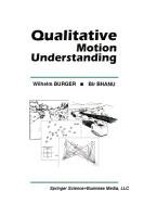 Qualitative Motion Understanding Bhanu Bir, Burger Wilhelm