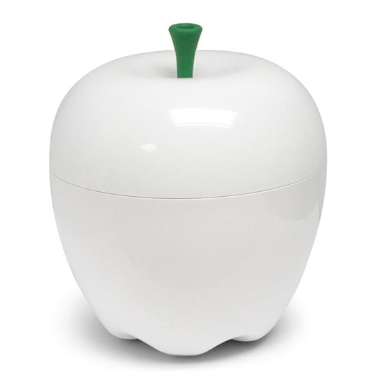 Qualy, Mini pojemnik w kształcie jabłka, biały Qualy