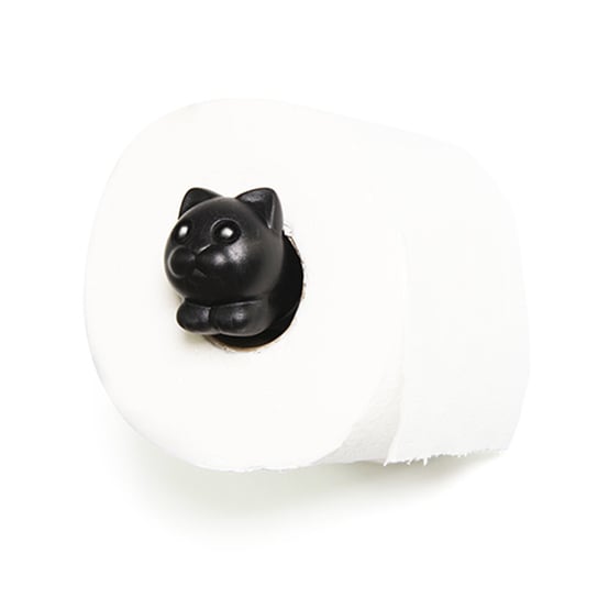 Qualy, Uchwyt na papier toaletowy Roll Meo czarny 10293-BK Qualy