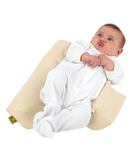 Quaranta Settimane, Poduszka stabilizacyjna dla niemowlaka wypełniona łuskami jęczmienia, Beżowa Quaranta Settimane