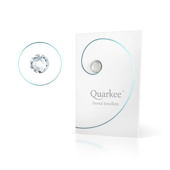 Quarkee Crystal Clear 1,8mm / 1szt. Quarkee bezbarwny kryształek na ząb, biżuteria nazębna Quarkee