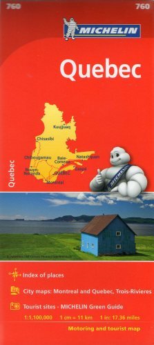 Quebec. Mapa 1:1 100 000 Michelin Travel Publications