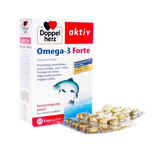 Queisser Pharma, Doppelherz Aktiv Omega 3 Forte, 60 kapsułek Queisser Pharma