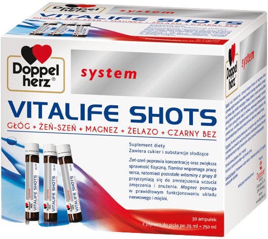 Queisser Pharma, Doppelherz System Vitalife Shots, 30 ampułek Suplement diety Queisser Pharma