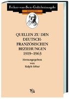 Quellen zu den deutsch-französischen Beziehungen 1919-1963 Wbg Academic, Wbg Academic In Wissenschaftliche Buchgesellschaft