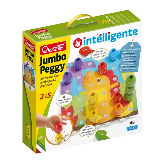 Quercetti, zestaw kreatywny Jumbo Peggy Sowa Quercetti