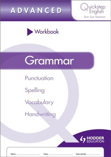 Quickstep English Workbook Grammar Advanced Stage Sue Hackman