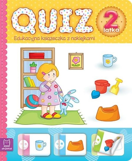 Quiz 2-latka. Edukacyjna książeczka z naklejkami Opracowanie zbiorowe