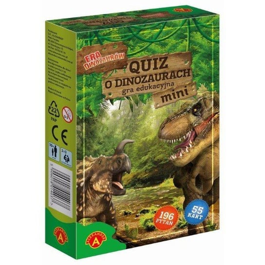 Quiz mini o dinozaurach, gra towarzyska, Alexander Alexander