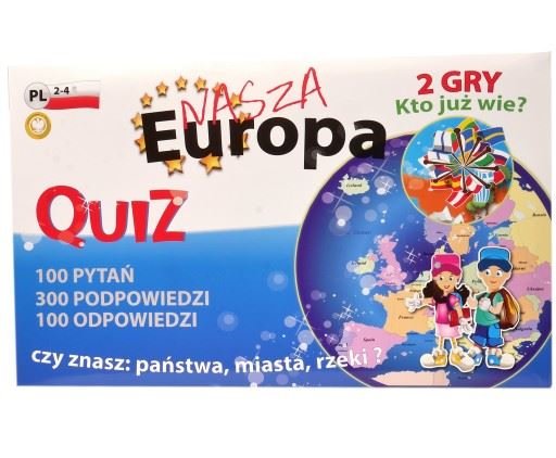 Quiz Nasza Europa, gra edukacyjna, FAN FAN
