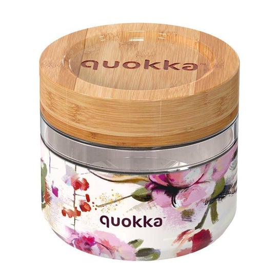 Quokka Deli Food Jar - Pojemnik Szklany Na Żywność / Lunchbox 500 Ml (Dark Flowers) Inna marka