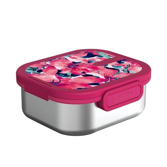 Quokka Kai - Pojemnik Ze Stali Nierdzewnej Na Żywność / Lunchbox (Pink Bloom) Inna marka