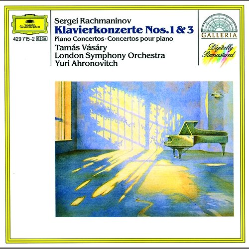 Rachmaninov: Piano Concertos Nos.1 & 3 Tamás Vásáry, London Symphony Orchestra, Yuri Ahronovitch