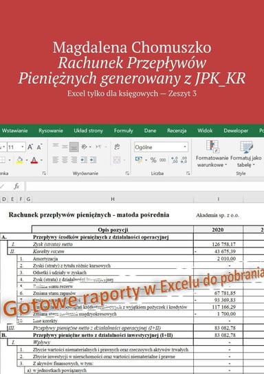 Rachunek Przepływów Pieniężnych generowany z JPK_KR Chomuszko Magdalena