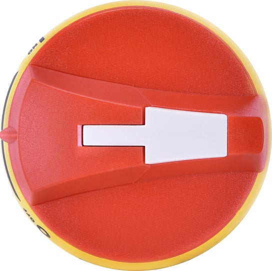 Rączka drzwiowa czołowa i boczna prawa żółto-czerwona CLBS-EH80/YR ETI