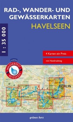 Rad-, Wander- und Gewässerkarten-Set: Havelseen 1 : 35 000 Grunes Herz Verlag, Verlag Grnes Herz Lutz Gebhardt&Shne Gmbh&Co. Kg