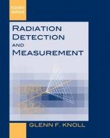 Radiation Detection and Measurement Knoll Glenn F.