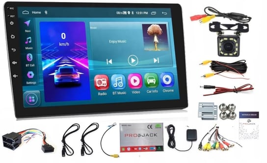 RADIO 9 CALI GPS 2DIN ANDROID AUTO CARPLAY WIFI USB CARPLAY 2GB 64GB KAMERA Projack