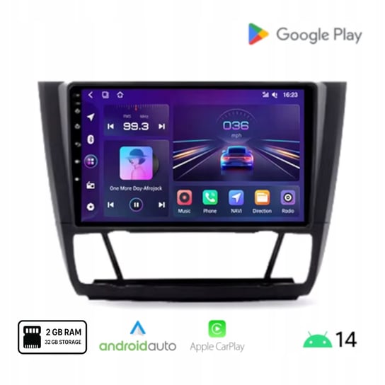 Radio Android BMW E87 E88 E81 E82 / Carplay Android Auto Wi-Fi 2+32 GB Inna marka