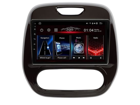 Radio Android FS1-Lite Renault Captur Clio (9 inch, Manual AC) 2013-2017 FORS.AUTO