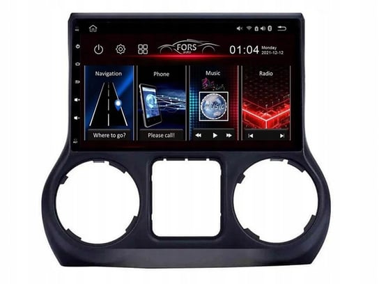 Radio Android M100 Jeep Wrangler Rubicon 2011-2014 FORS.AUTO