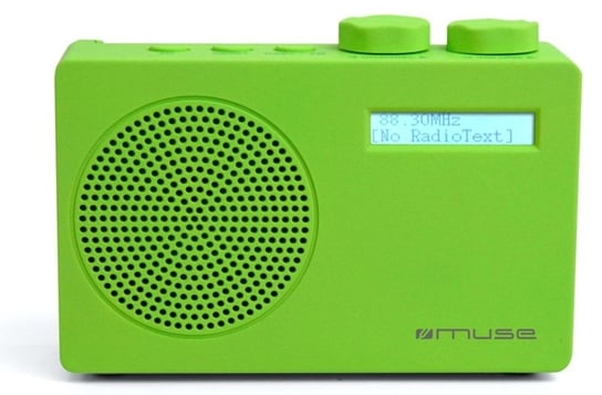 Radio cyfrowe MUSE M-100 DG  z DAB+/FM/RDS, mikro USB, wyświetlacz LCD, zielone Muse
