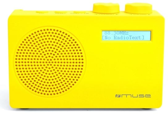 Radio cyfrowe MUSE M-100 DY z DAB+/FM/RDS, mikro USB, wyświetlacz LCD, żółte Muse