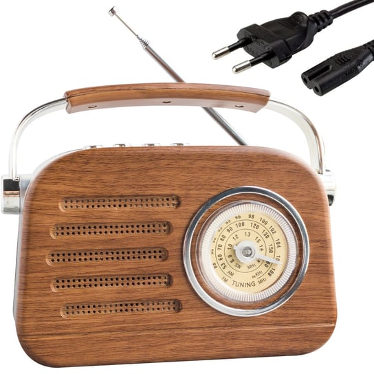 Radio Kuchenne Retro Przenośne Sieciowe Na Baterie retoo