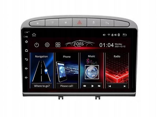 Radio M150 Peugeot 308, 408 szary 2007-2013 FORS.AUTO