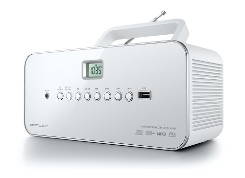 Radio MUSE M-28 RDW AM/FM, CD/MP3, port USB, białe Muse