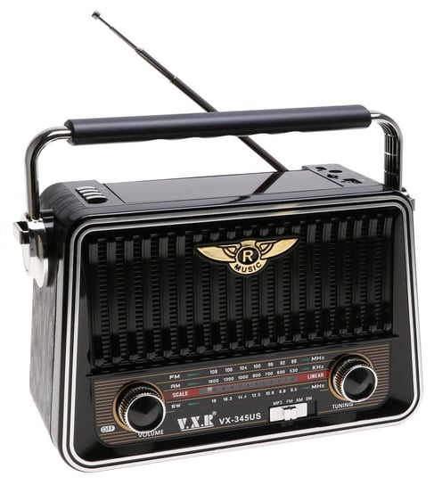 Radio Przenośne Retro Głośnik Mp3 Solar Fm Usb Tf Akumulator 2471 Inna marka