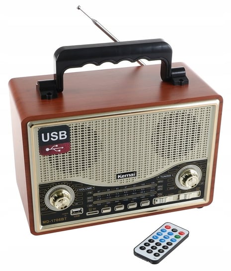 Radio Przenośne Retro R20 Fm Bluetooth Mp3 Usb Tf Inny producent
