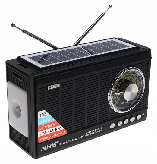 Radio PRZENOŚNE SOLARNE Głośnik Bluetooth Latarka Yermos