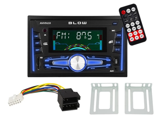 Radio samochodowe BLOW AVH-9610 2DIN BT SD USB AUX pilot + ISO Blow