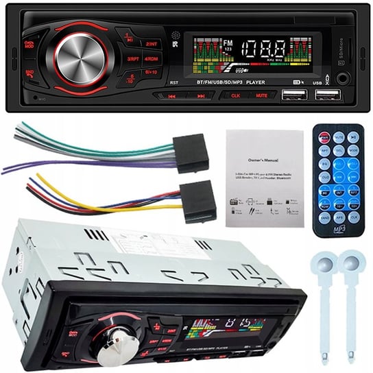 Radio Samochodowe Bluetooth Fm Usb Sd Mp3 Aux 1Din He-6609 LOGIT