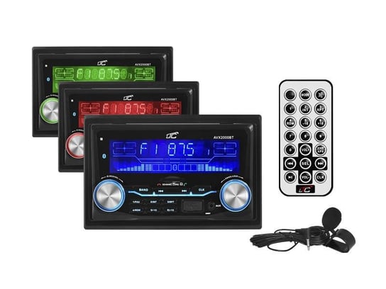 Radio samochodowe LTC AVX2000 Bluetooth 2DIN USB SD MMC MP3 MIC APP + pilot + mikrofon LTC